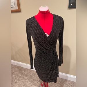 Francesca’s Silver/Gold Black Dress